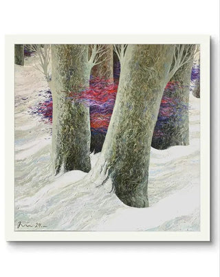 Alireza Karimi Moghaddam Painting 100x100cm Tree's - 1