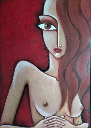 Cláudia Ferro Painting 52x70cm Insomnia