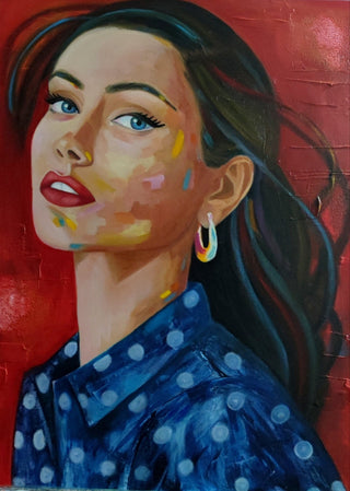 Elisabete Guerreiro Painting 81x60cm Mulher Sonhadora