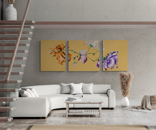 Mara Bonofiglio Painting 260x100cm Dahlia Miracles